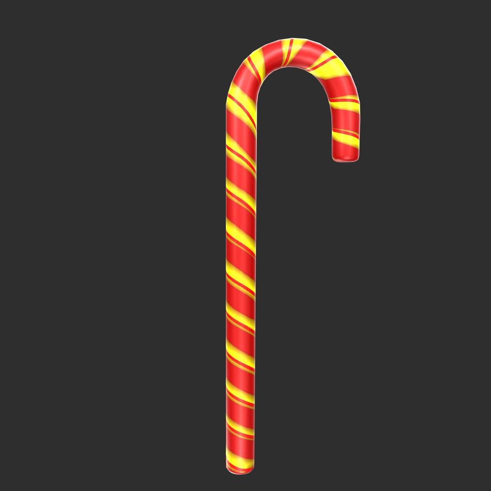 christmas cane isolated on background photo