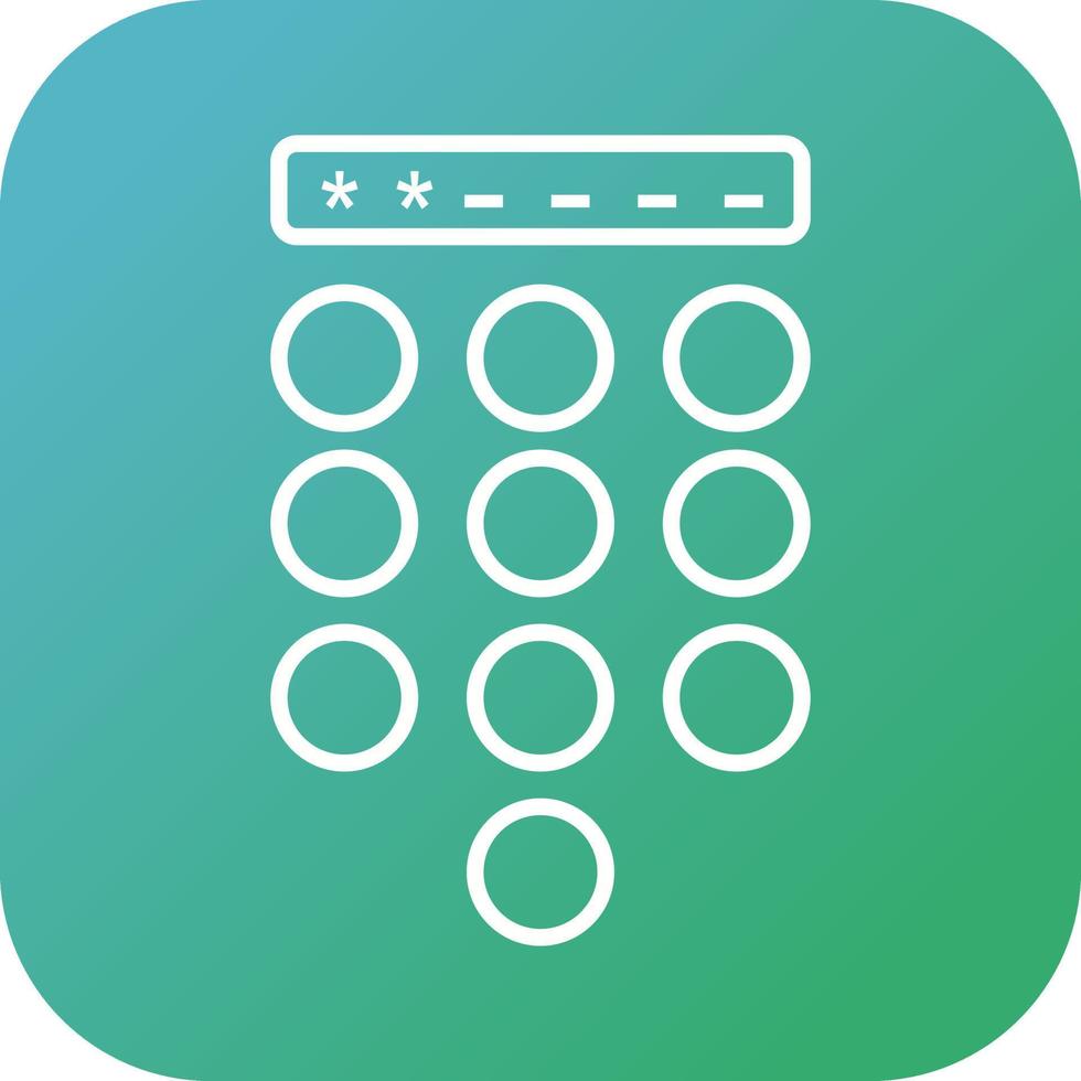 Passcode Lock Vector Icon