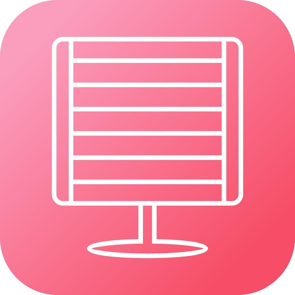 Infrared Heater Vector Icon