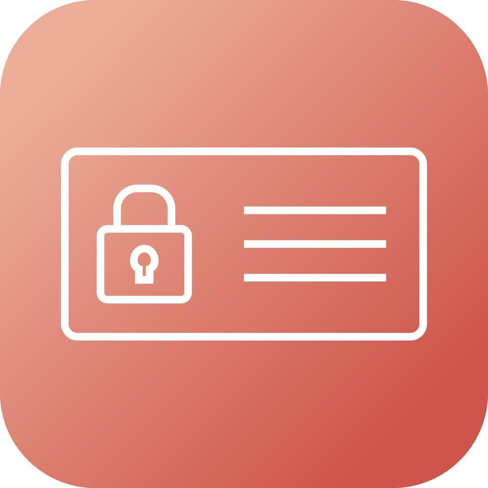 Protected Card Vector Icon