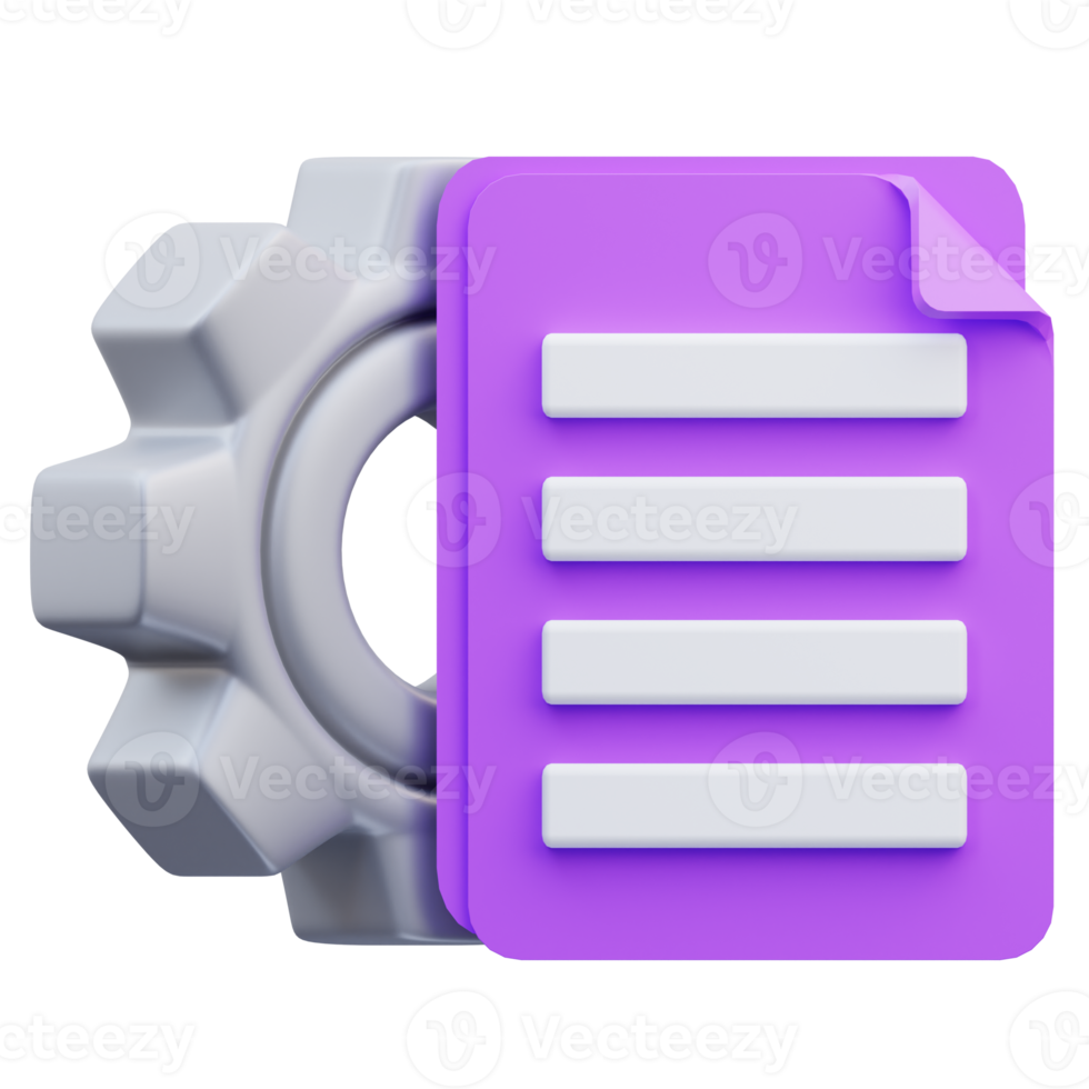 3d render illustration of project management list png