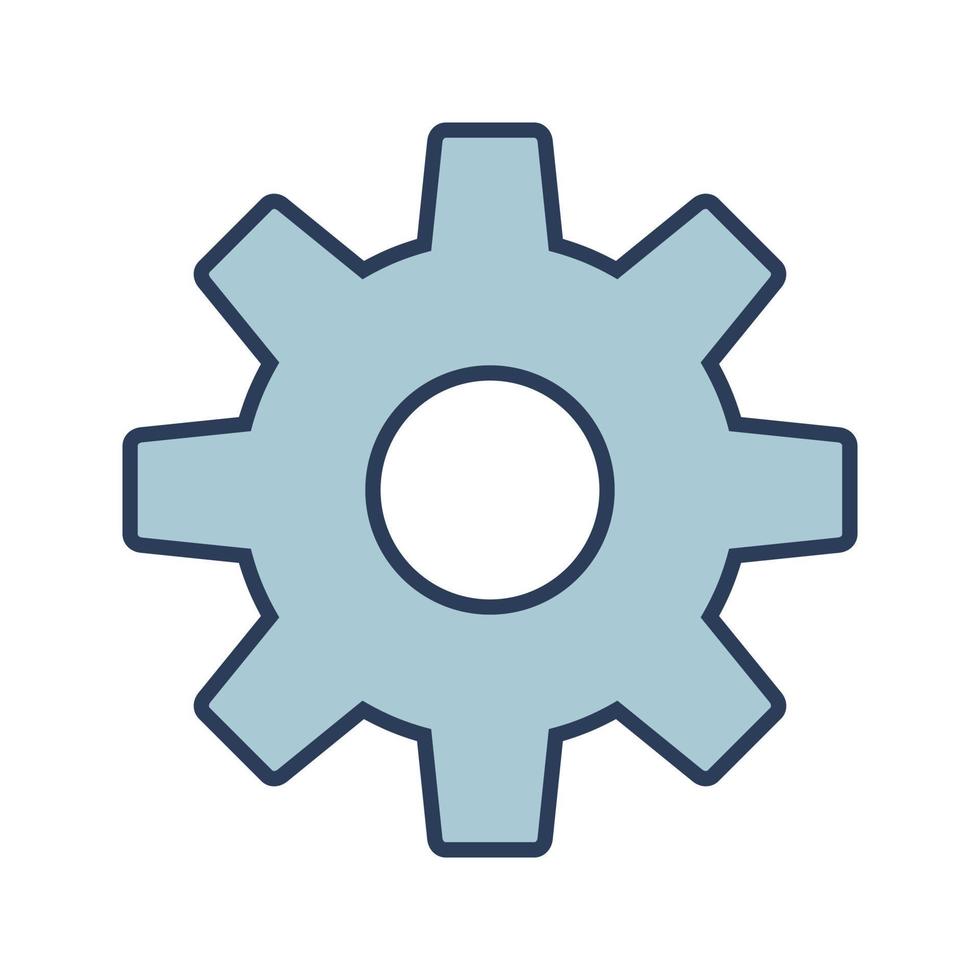 Setting Gear Vector Icon 16712621 Vector Art at Vecteezy