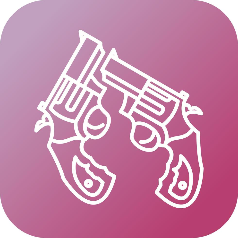 Two Guns Vector Icon 16712647 Vector Art at Vecteezy
