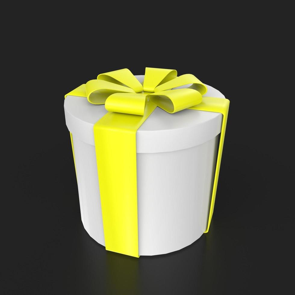 Gift box isolated on background photo