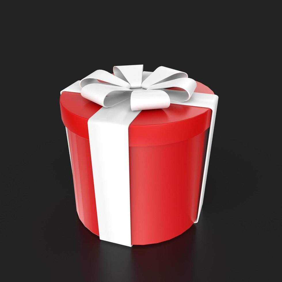 Gift box isolated on background photo