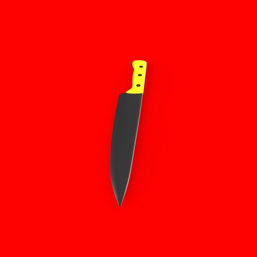 knife isolated on background photo