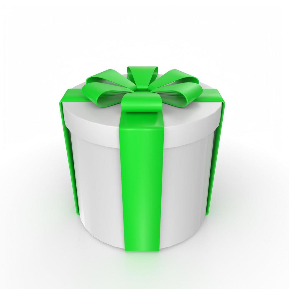 Gift box isolated on background photo