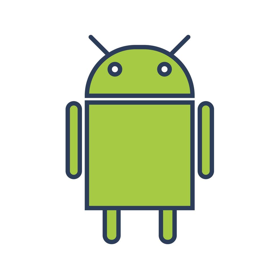 icono de vector de logotipo android