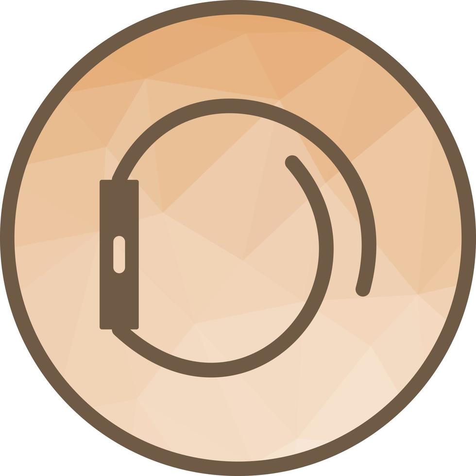 Left Side View Low Poly Background Icon vector