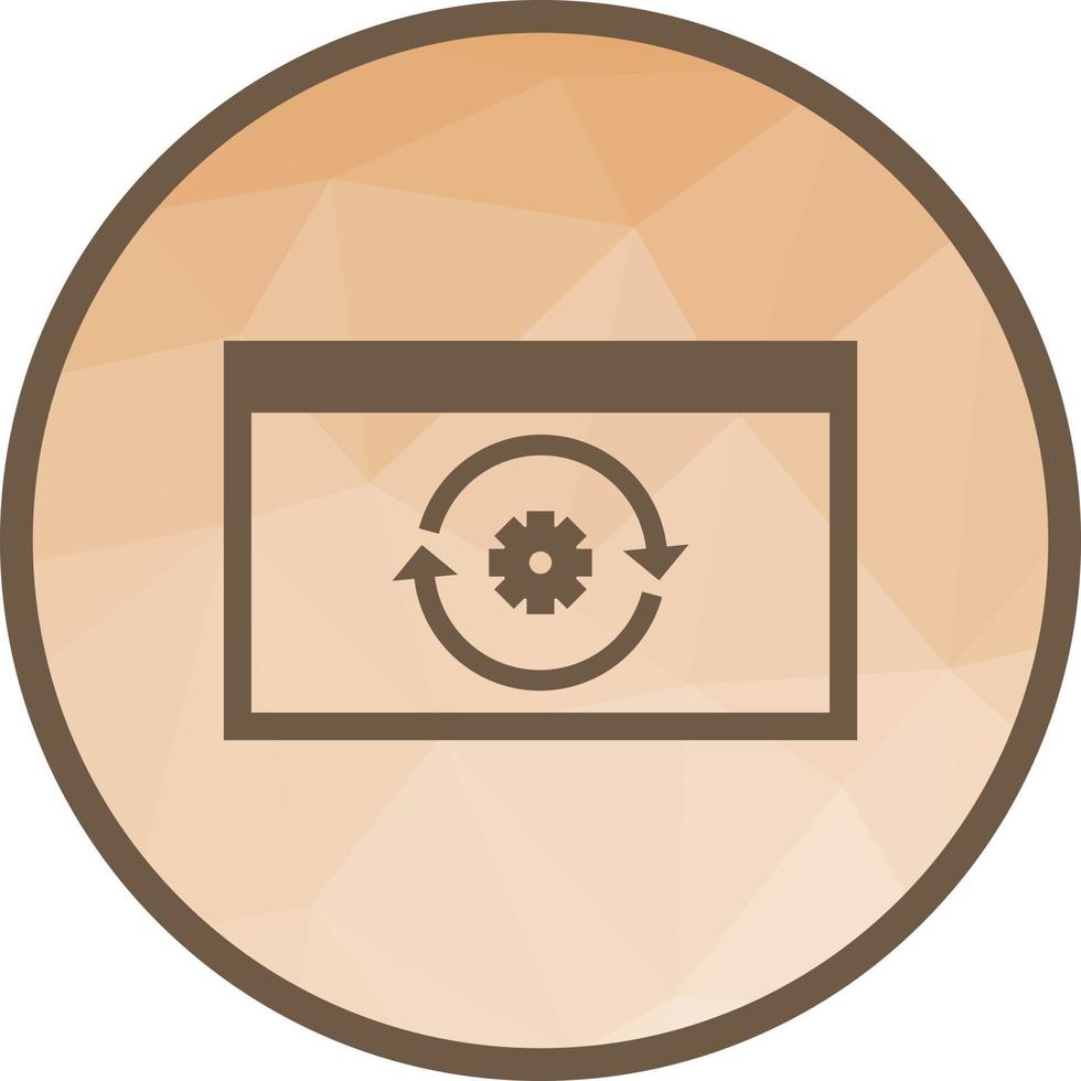 Reverse Engineering Low Poly Background Icon vector