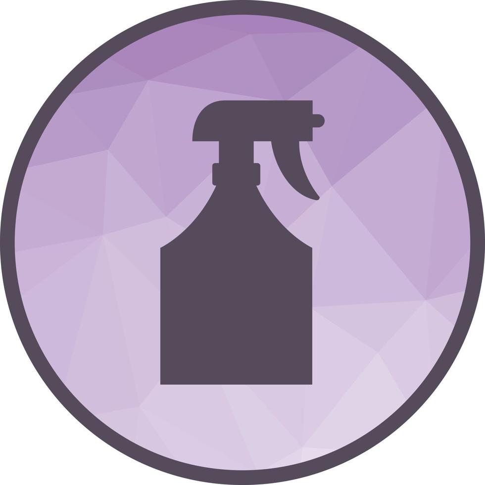 Water Sprayer Low Poly Background Icon vector