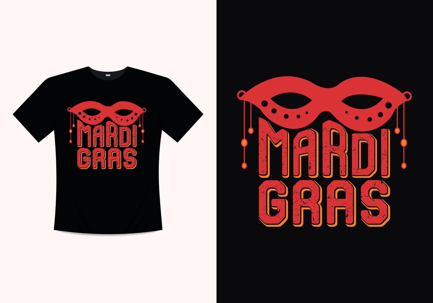 Mardi Gras Printable Vector Illustration Template T-shirt and Graphic Design Resource