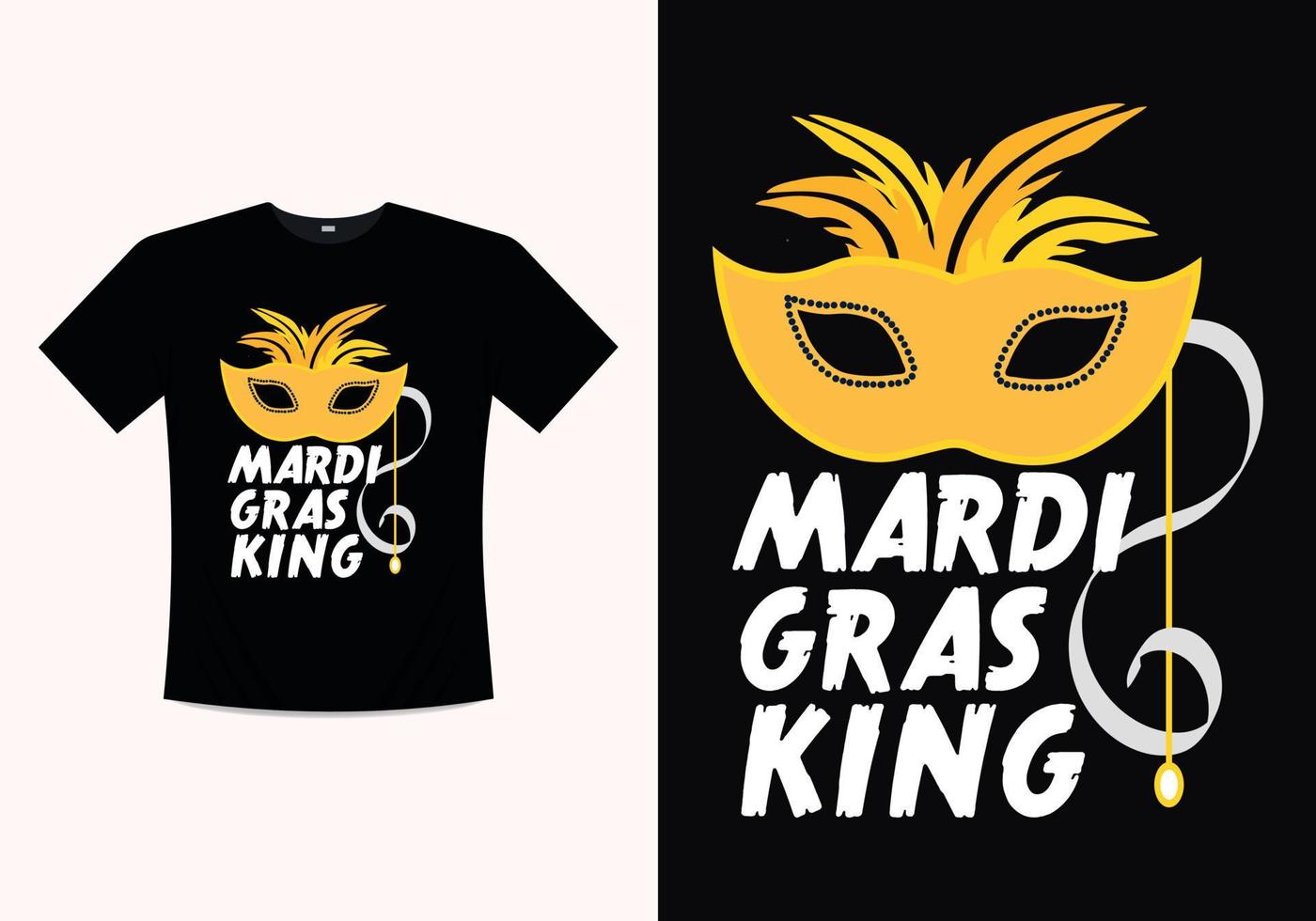 camiseta de plantilla de ilustración vectorial imprimible de mardi gras y recurso de diseño gráfico vector