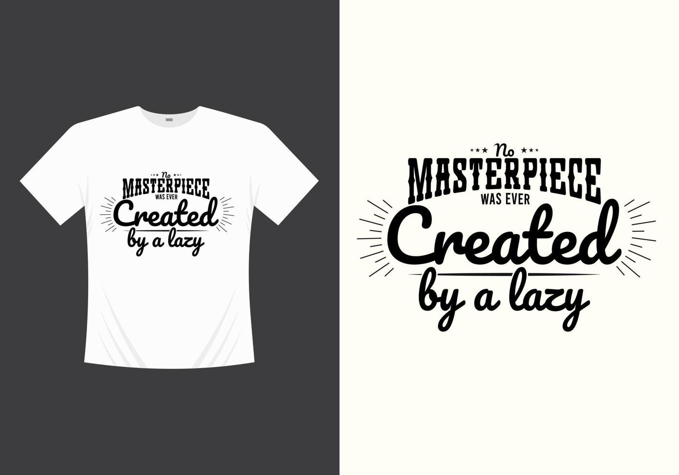 pensamiento creativo tipografía moderna citas de letras inspiradoras diseño de camiseta adecuado para el diseño de plantilla de vector de impresión