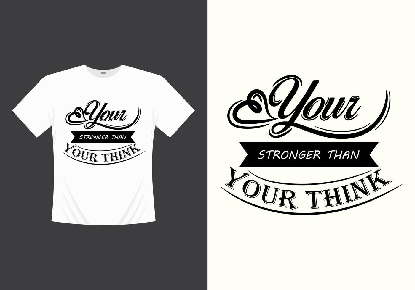 Creative thinking modern typography inspirational lettering quotes t shirt design suitable for print vector template design