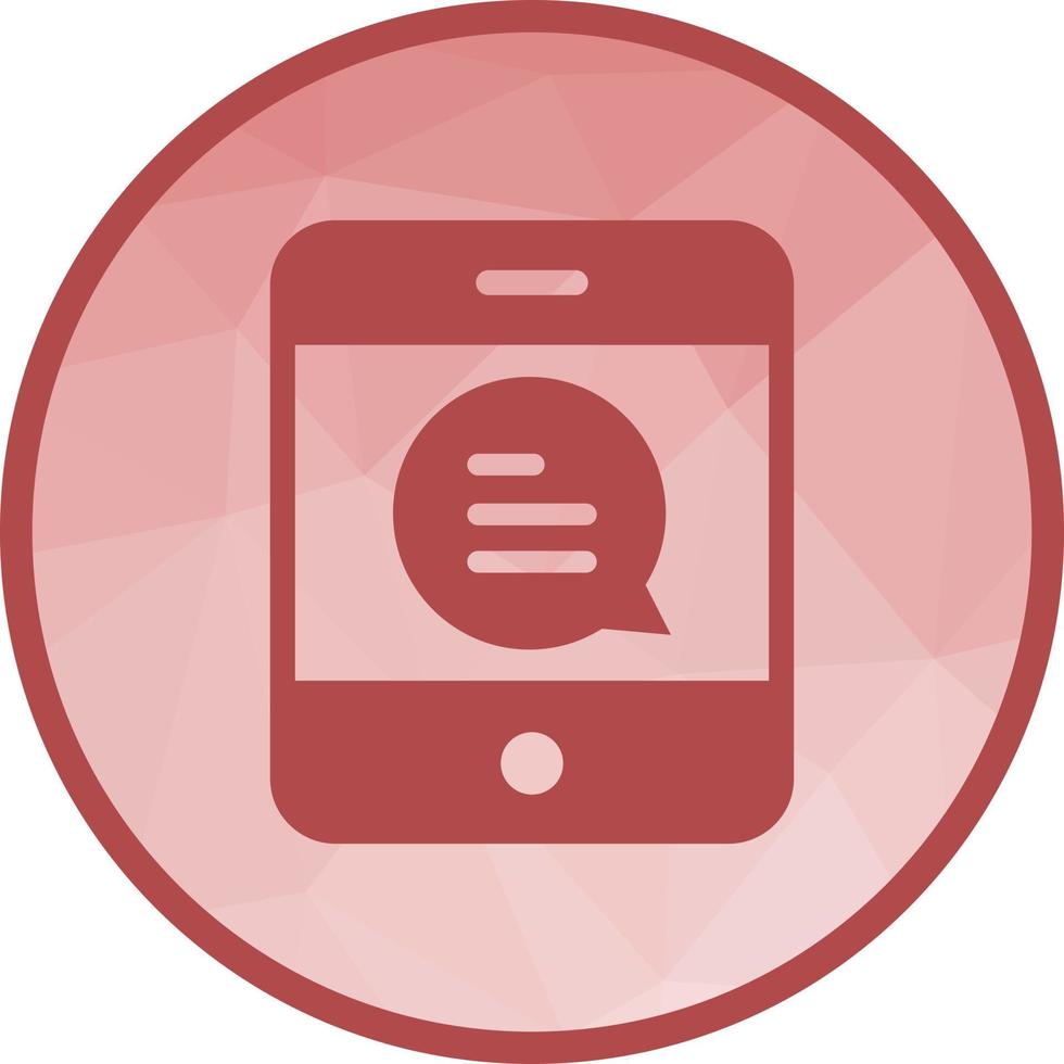 Text Message II Low Poly Background Icon vector
