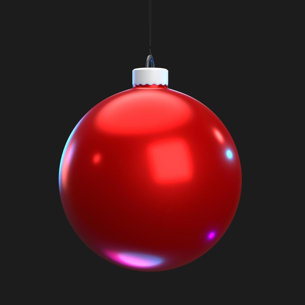 christmas ball isolated on background photo