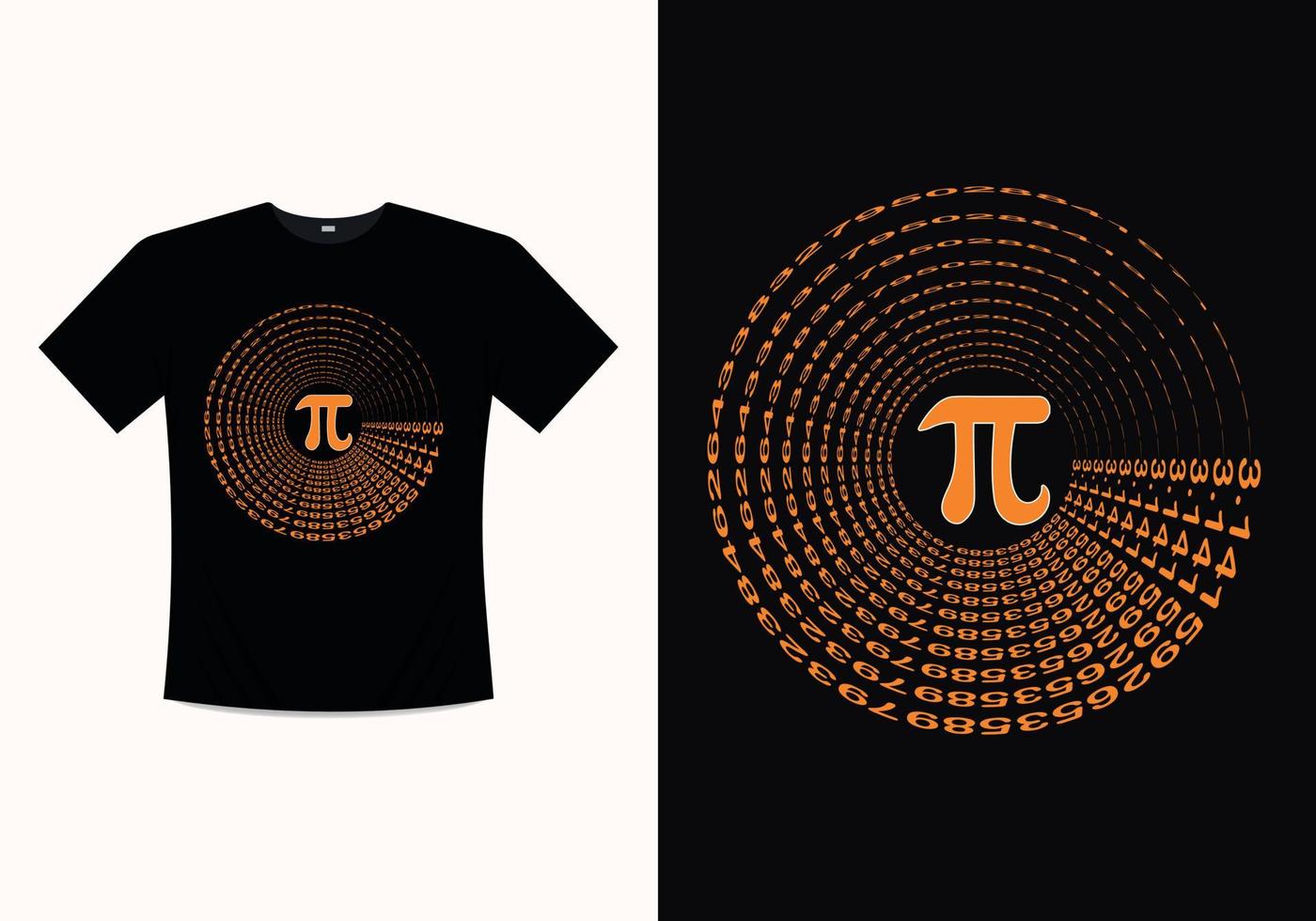 gráficos de tipografía de camiseta de humor pi day, diseño de plantilla imprimible de ilustración vectorial vector