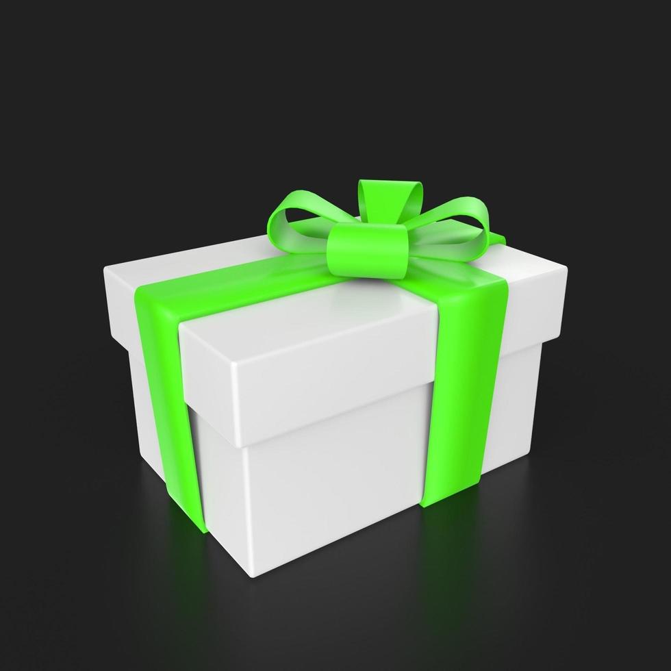 gift box isolated on background photo