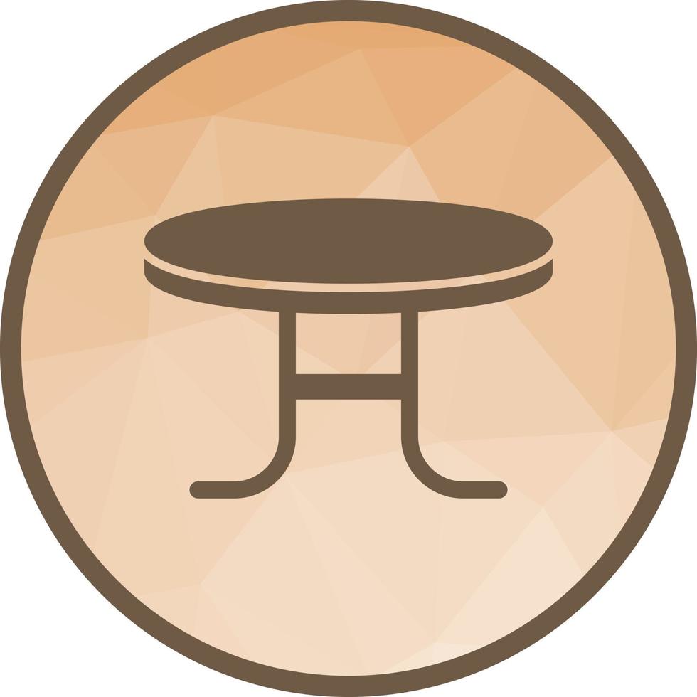 Coffee Table Low Poly Background Icon vector