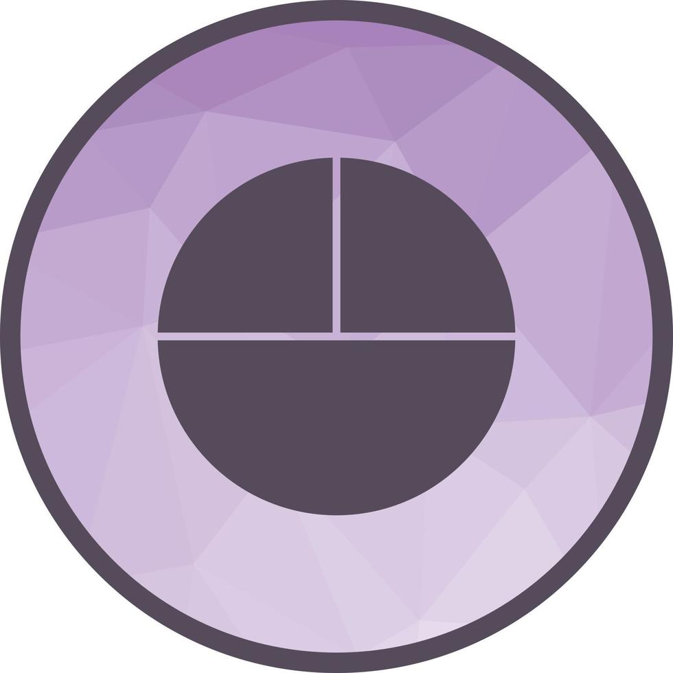 Circle Low Poly Background Icon vector