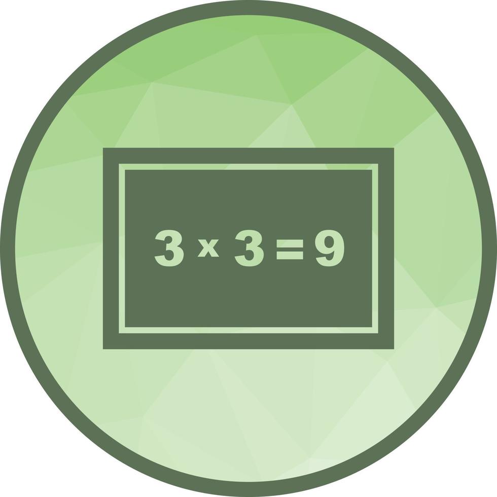Arithmetic Low Poly Background Icon vector