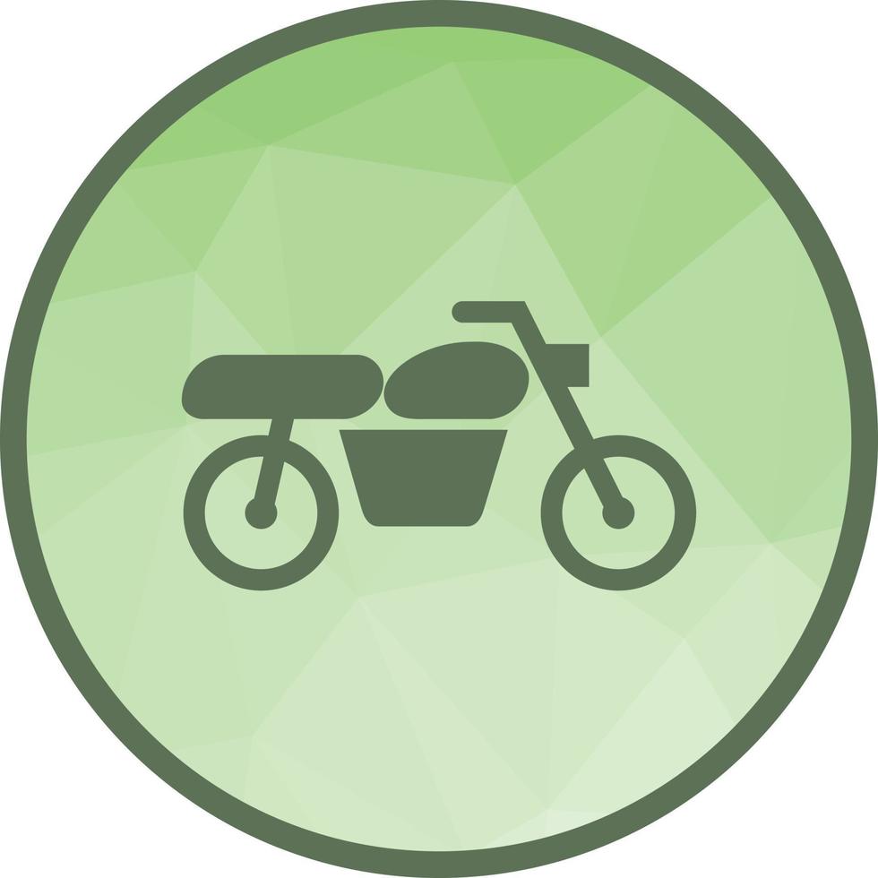 Motorcycle Low Poly Background Icon vector