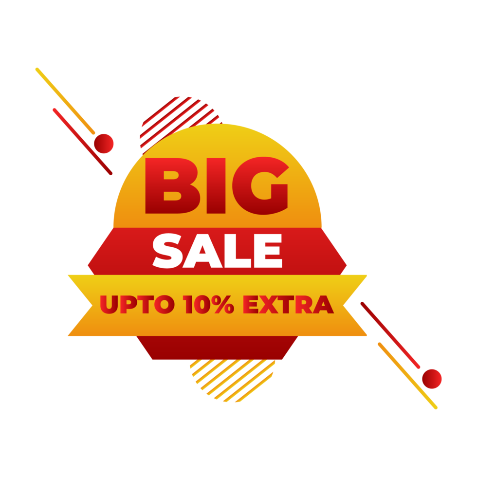 Big Sale Up To 10 Percent Discount tag free  png