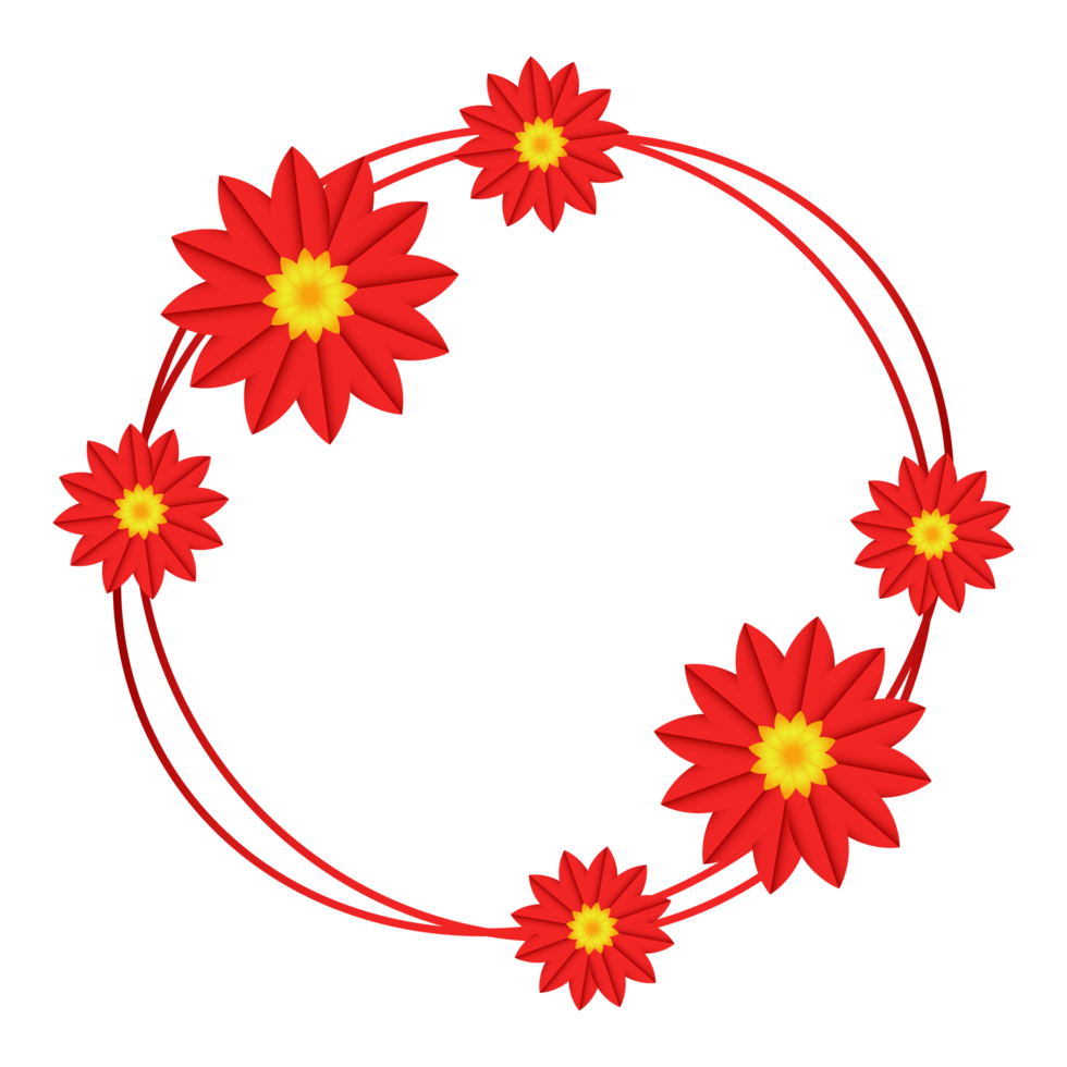 floral glänzender rahmen kostenlos png