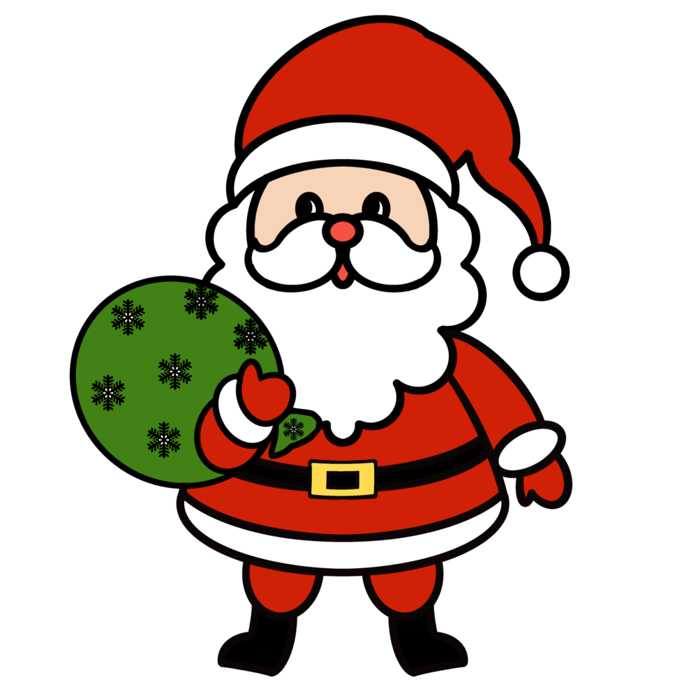 Santa Claus. PNG illustration with transparent background.