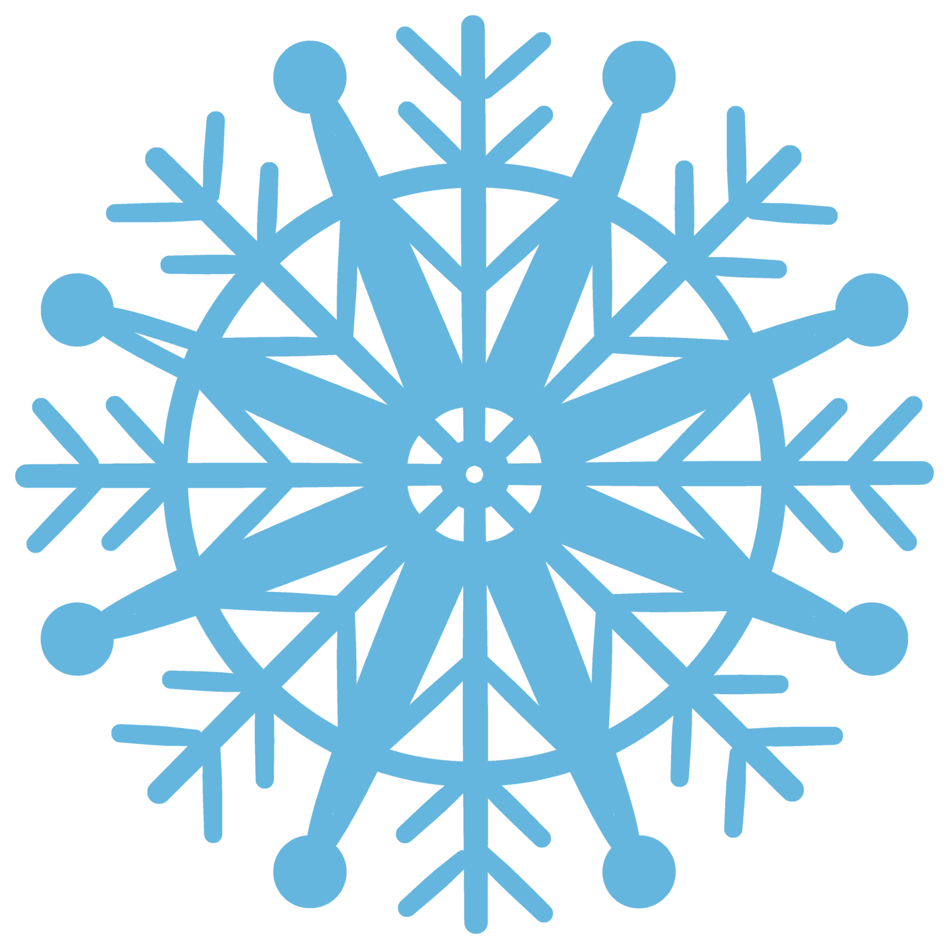 Openwork blue snowflake. PNG illustration with transparent background ...