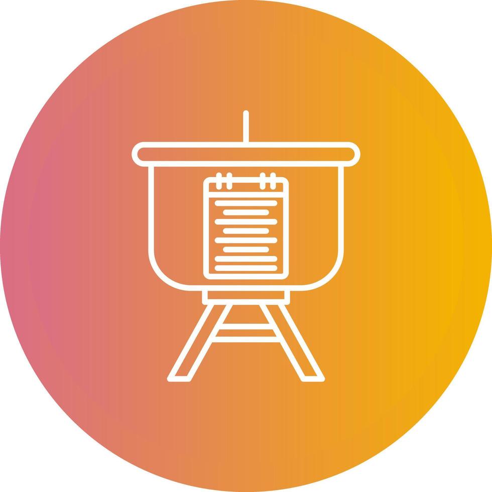 Menu Presentation Vector Icon