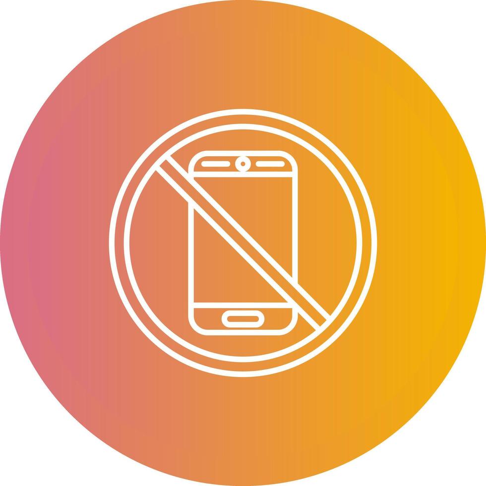 No Phone Vector Icon