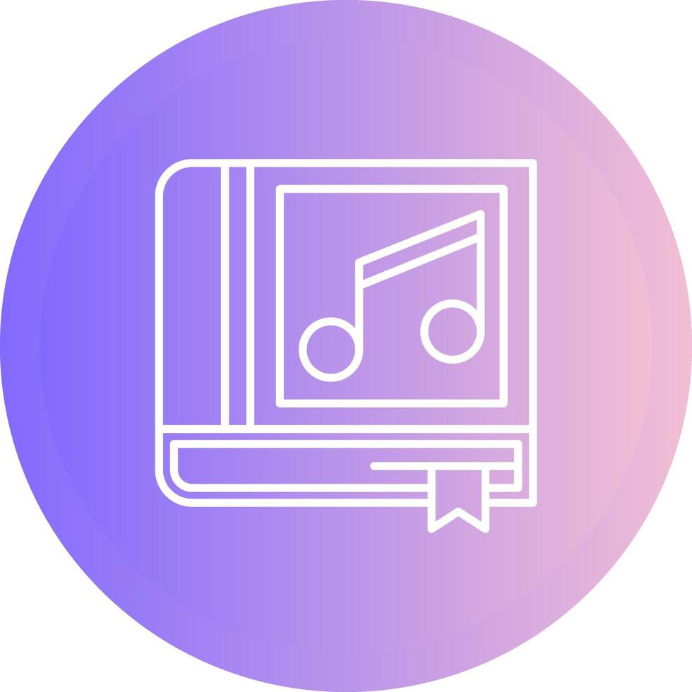 Music Book Vector Icon