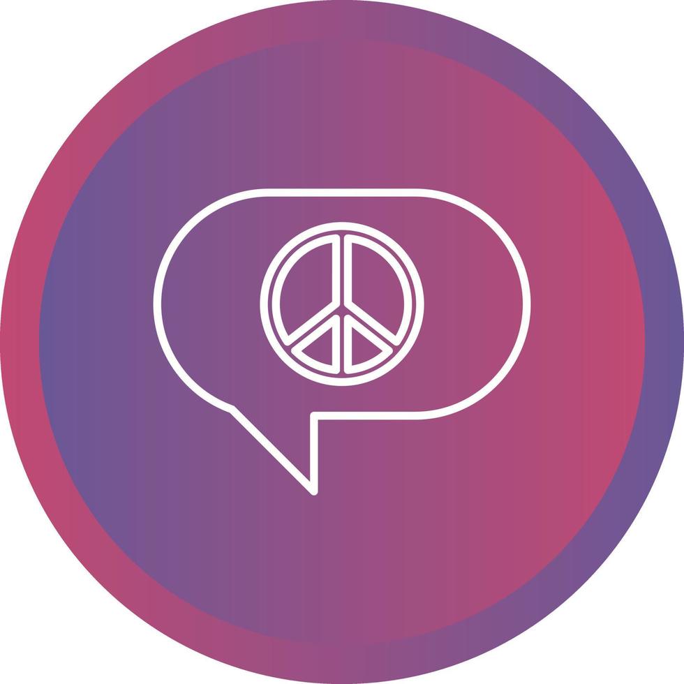 Peace Chat Vector Icon