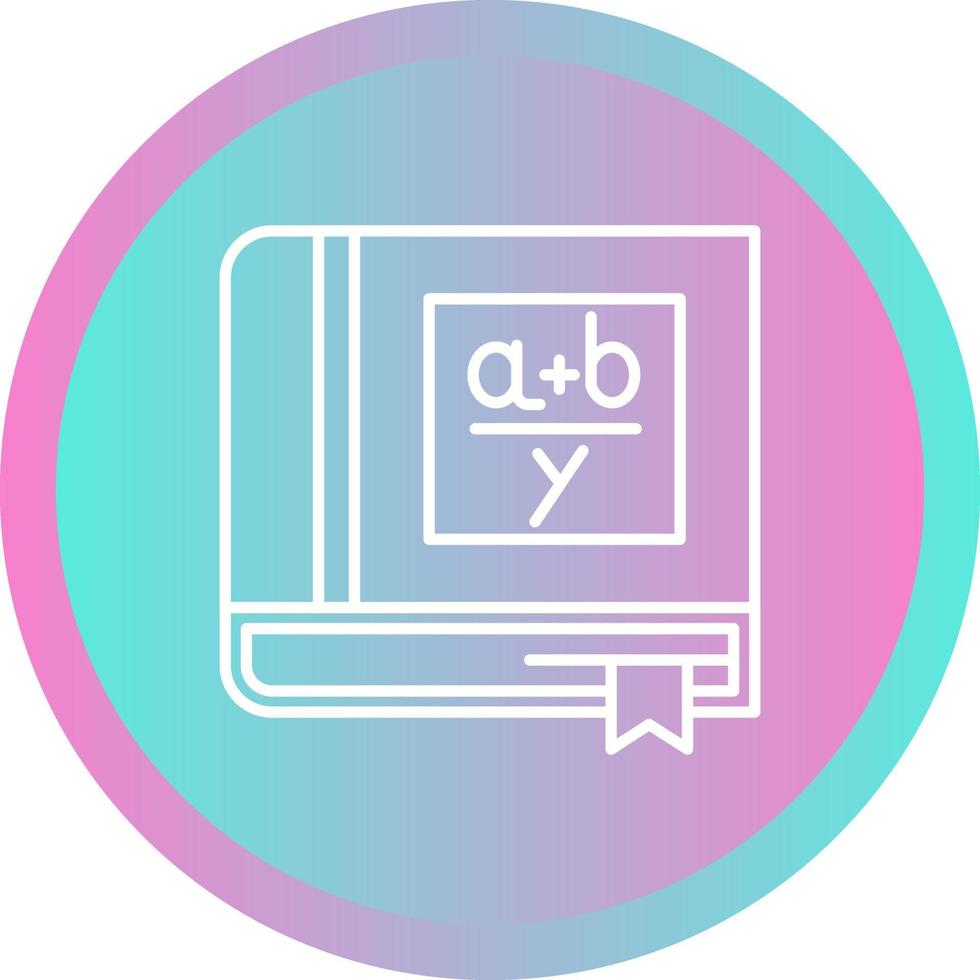 Algebra Book Vector Icon