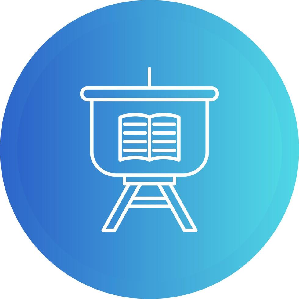 Education Presentation Vector Icon