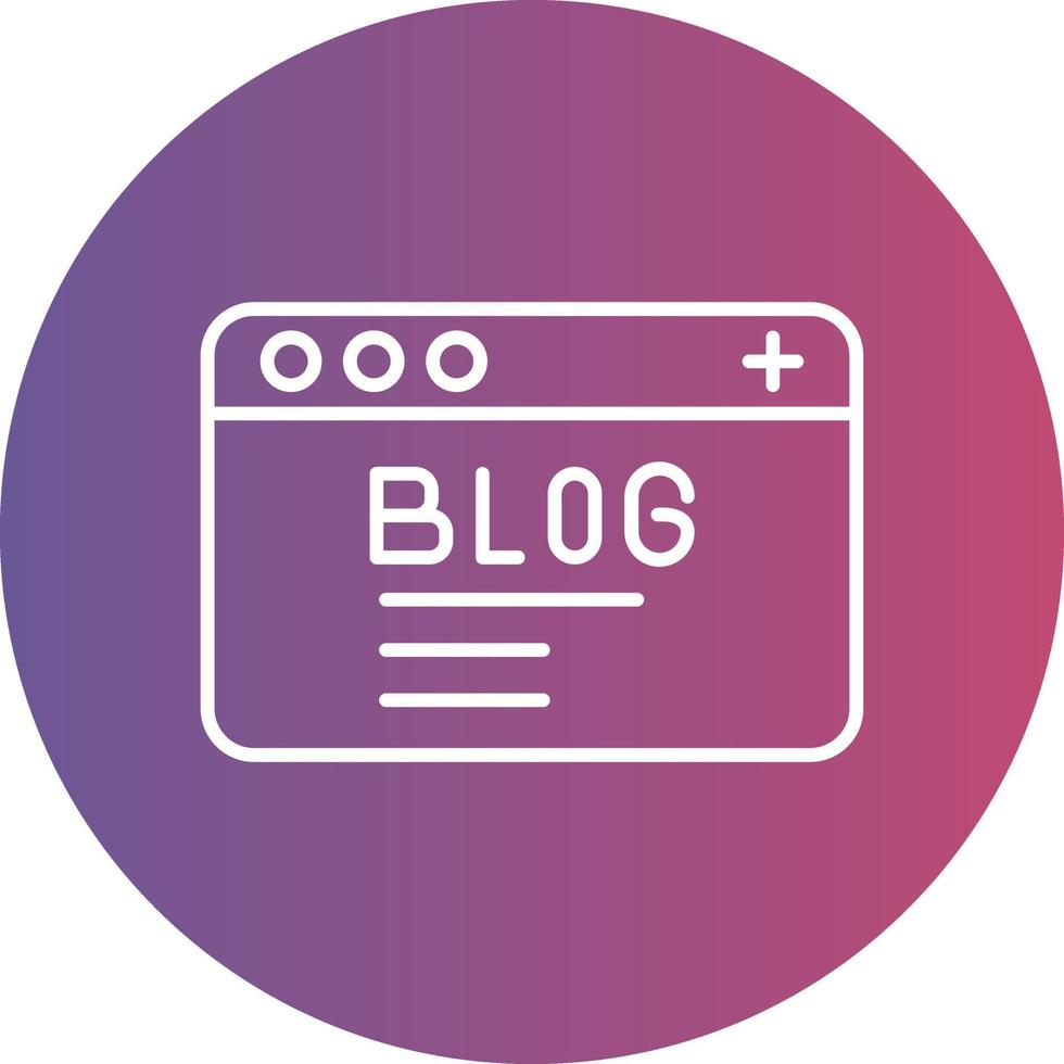 Blog Vector Icon