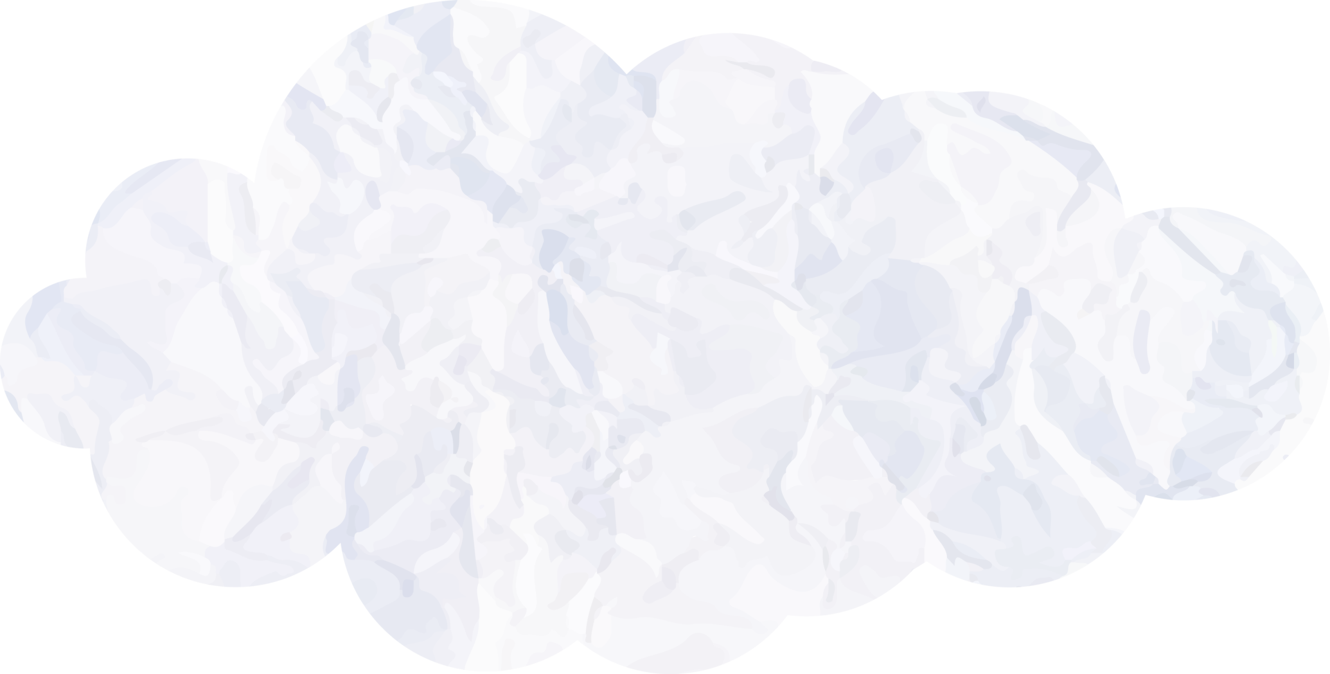 White cloud with paper texture Crop-out Icon png