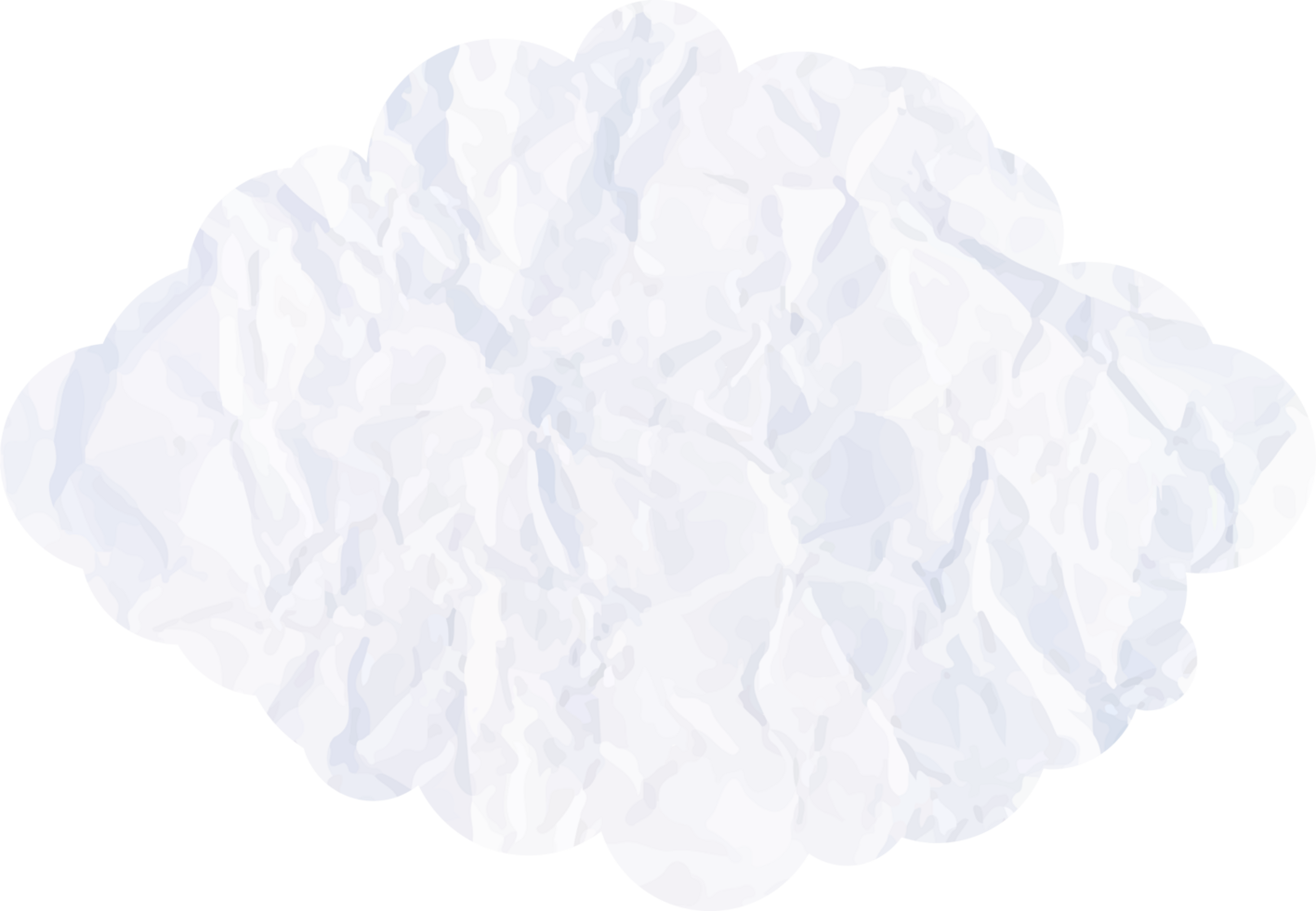 White cloud with paper texture Crop-out Icon png