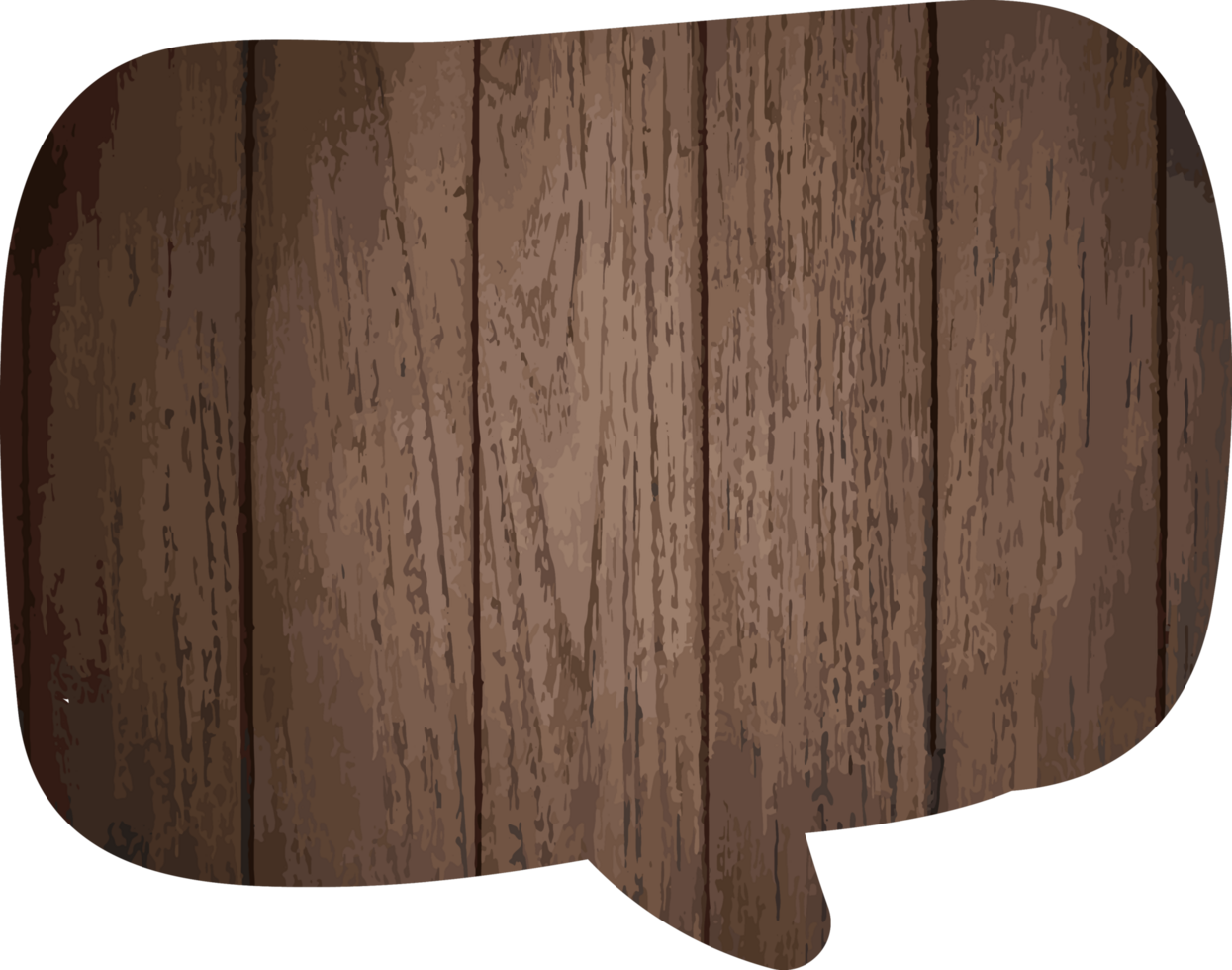 di legno discorso bolla ritagliare icona png