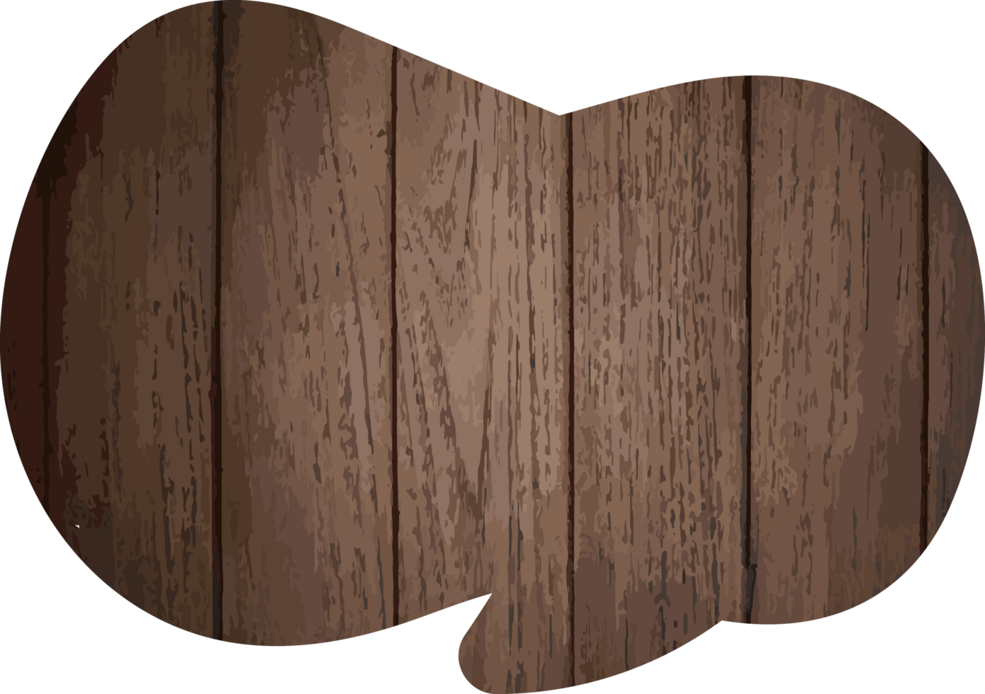 Wooden Speech Bubble Crop-out Icon png