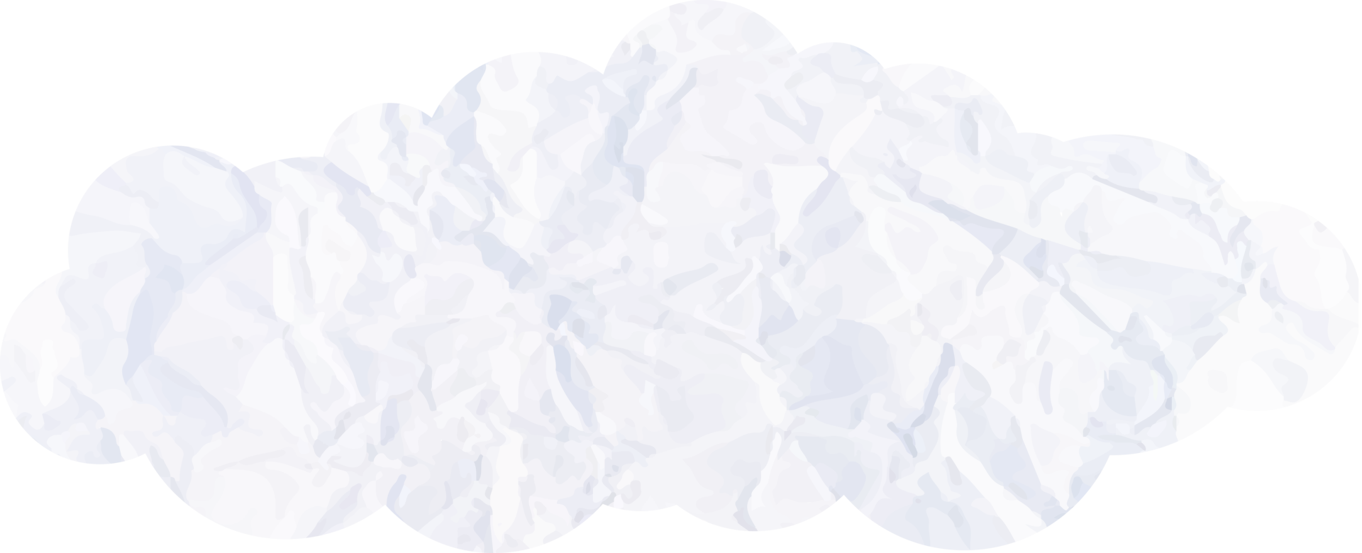 White cloud with paper texture Crop-out Icon png