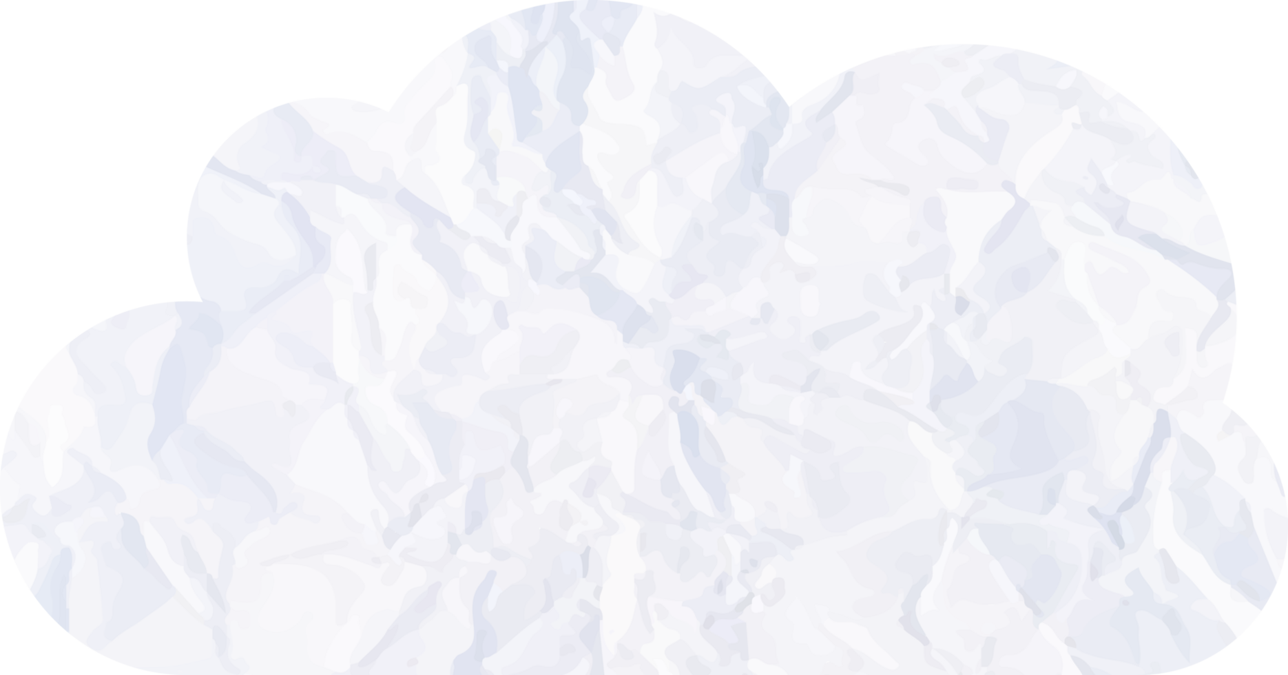 White cloud with paper texture Crop-out Icon png