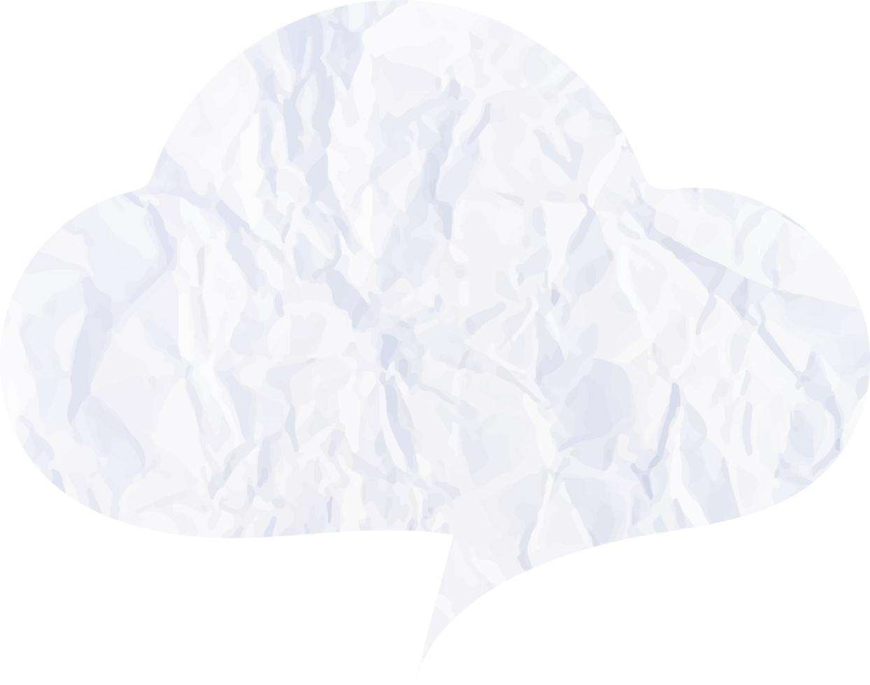 White cloud with paper texture Crop-out Icon png