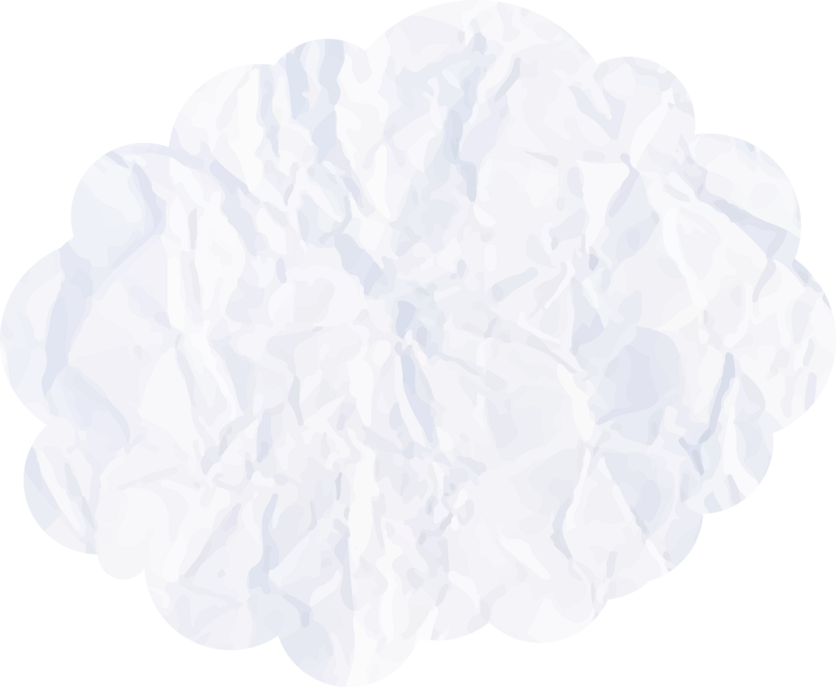White cloud with paper texture Crop-out Icon png