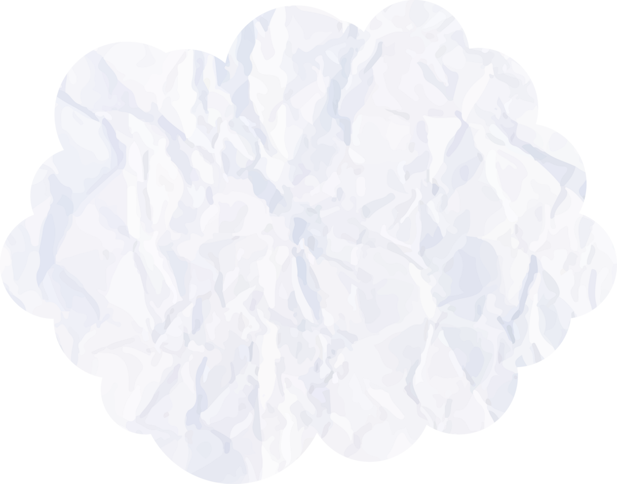 White cloud with paper texture Crop-out Icon png