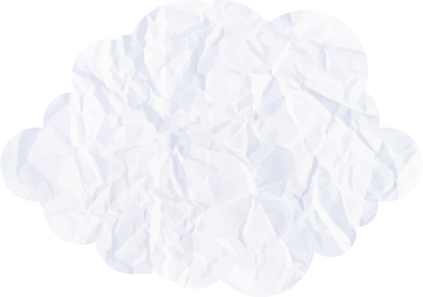 White cloud with paper texture Crop-out Icon png