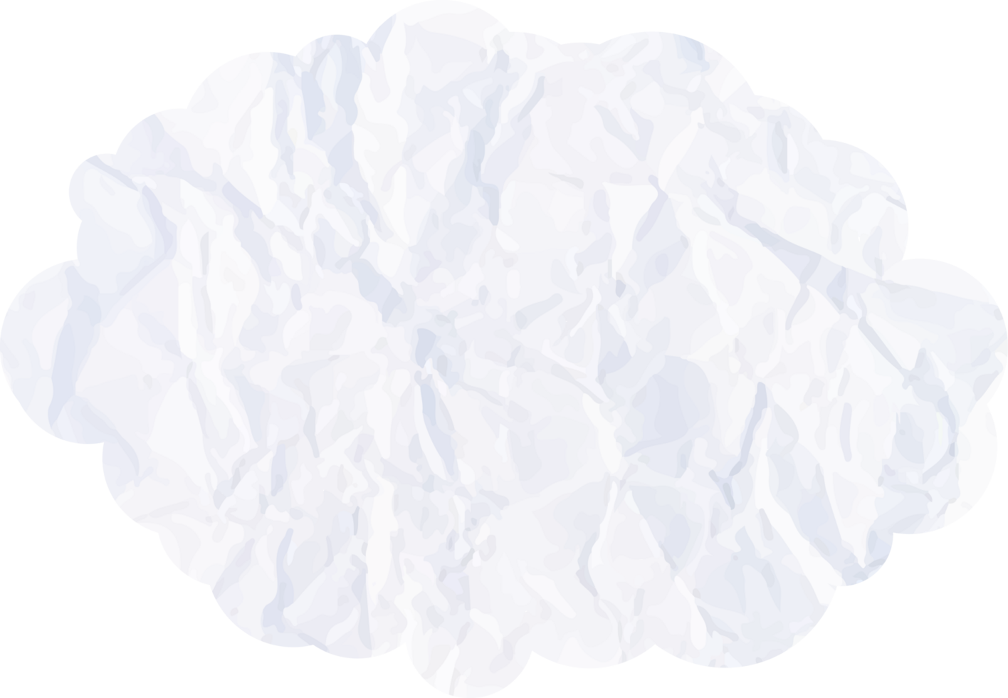 White cloud with paper texture Crop-out Icon png