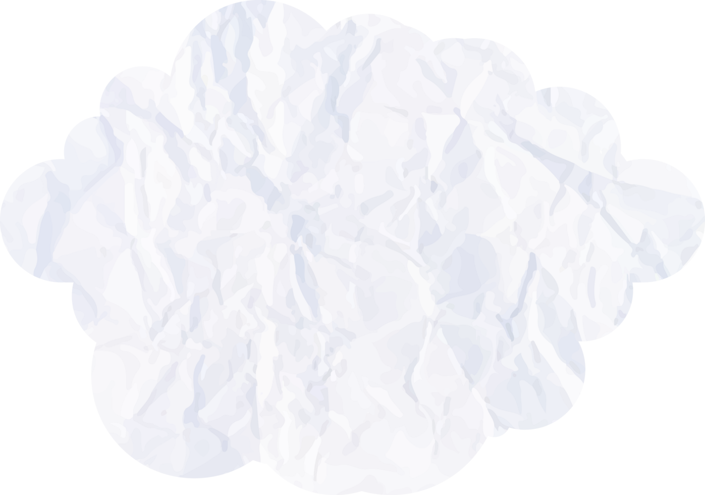 White cloud with paper texture Crop-out Icon png